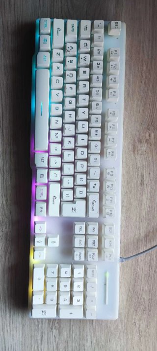 Teclado Gamer Blanco RGB