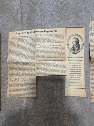 Libro antiguo de Mozart
