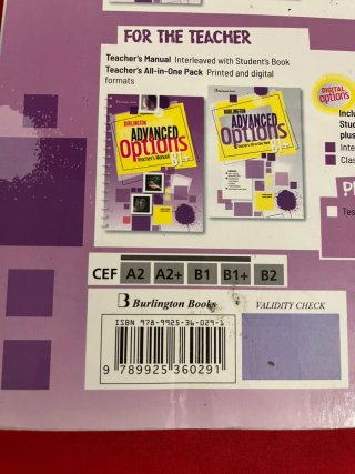 Burlington Avanced Options Student's Book : B1+