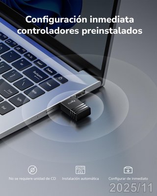 CUDY Adaptador Wifi 6 USB AX900 600Mbps 2.4/5GHz