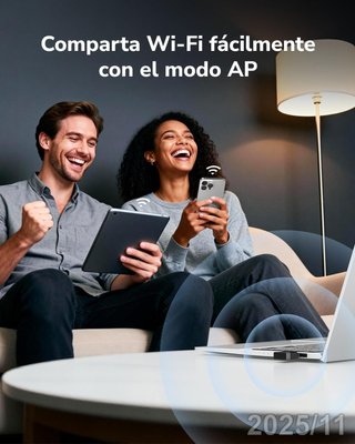 CUDY Adaptador Wifi 6 USB AX900 600Mbps 2.4/5GHz