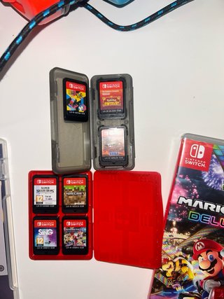Nintendo Switch Rosa y Blanca + Juegos