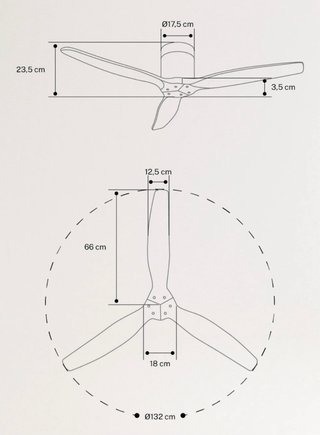 Ventilador de techo 40W AB