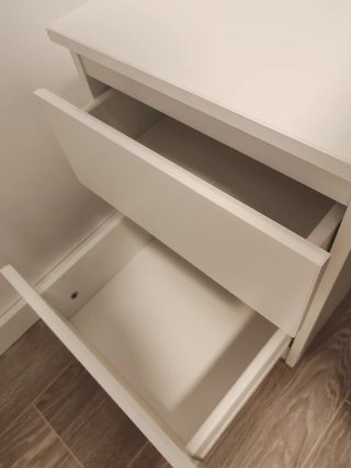 Cómoda 2 cajones Ikea Malm Blanca
