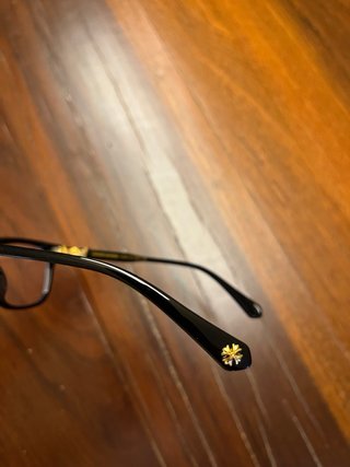 Occhiali Chrome Hearts Neri Oro