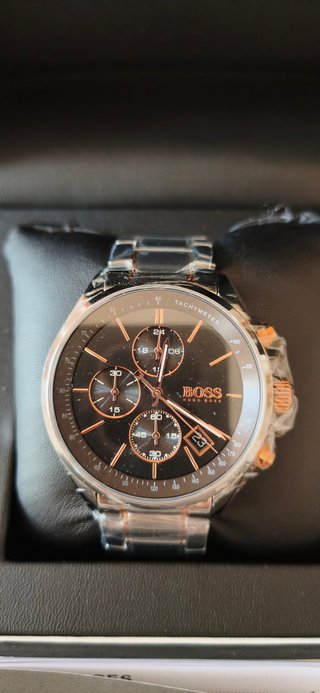 Reloj Hugo Boss Negro y Dorado