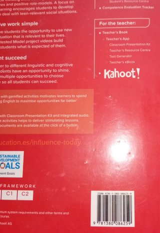 INFLUENCE TODAY 3 Student's book: libro de text...