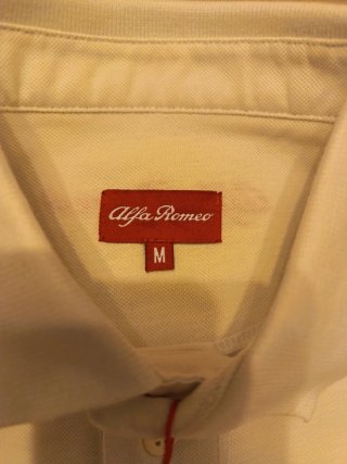 Polo Alfa Romeo Bianco Uomo Taglia M