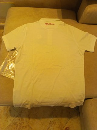 Polo Alfa Romeo Bianco Uomo Taglia M