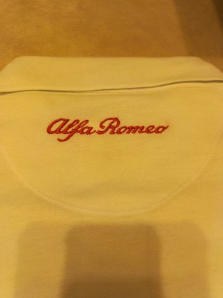 Polo Alfa Romeo Bianco Uomo Taglia M