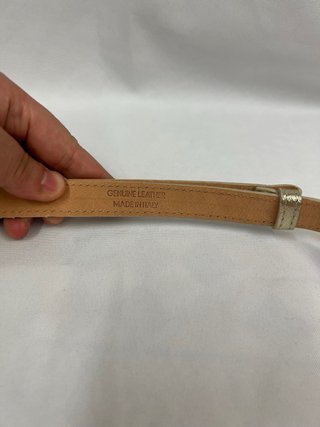 Cintura vera pelle oro misura regolabile