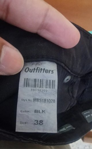 Outfitter Jeans Negro Talla M/38-40