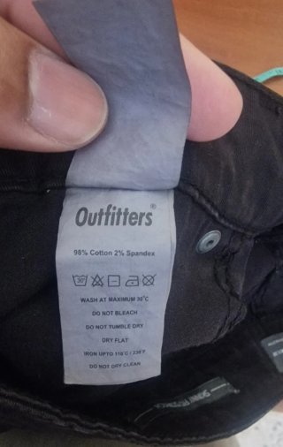 Outfitter Jeans Negro Talla M/38-40