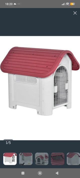 Caseta perro ventilación ajustable