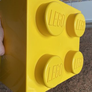 Caja Almacenaje LEGO 4 espigas Amarilla