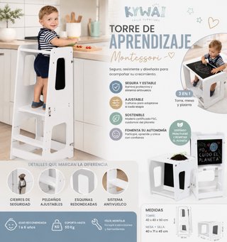 Torre aprendizaje Montessori Kywai