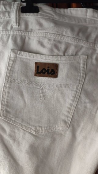 Vaqueros cortos blancos Lois