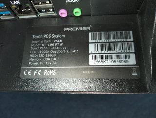 TPV Táctil Premier KT-100 15,6" 4/128GB J1900N