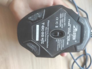 Ratón Gamer Negro y Azul
