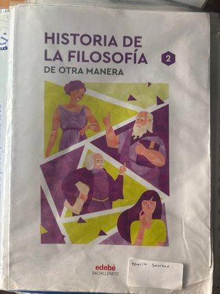 Historia de la filosofía, 2 Bachillerato