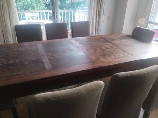 Mesa de comedor y sillas Madera