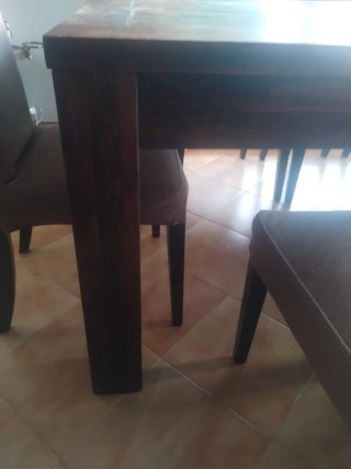 Mesa de comedor y sillas Madera