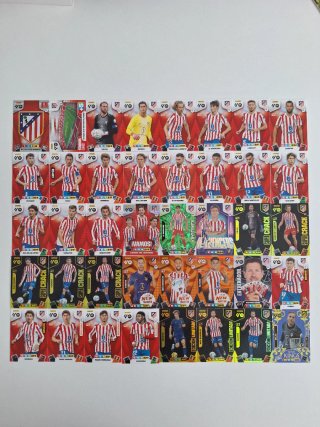 Lote de 40 cromos del  At. Madrid Adrenalyn 25-26