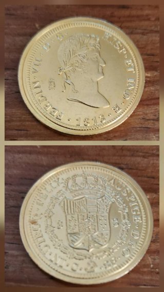 Réplica Oficial FNMT 8 Escudos Fernando VII -1813