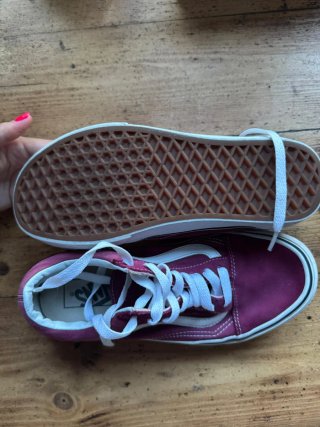 Zapatillas VANS T39 burdeos