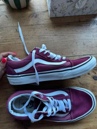 Zapatillas VANS T39 burdeos