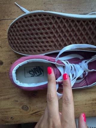 Zapatillas VANS T39 burdeos