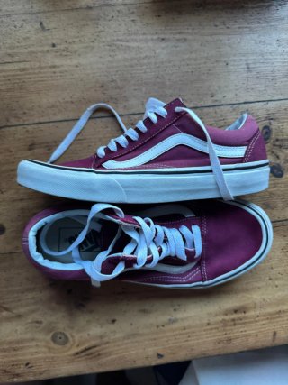 Zapatillas VANS T39 burdeos