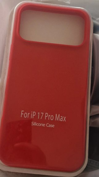 Funda Silicone Case para iP 17 Pro Max Roja