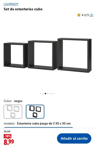 Set Estanterías Cubo Livarno Home