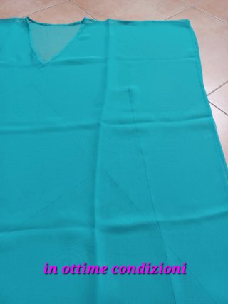 Copricostume velato azzurro