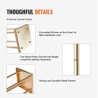 4PCS Soporte de Flor de Boda de Columna de Metal Dorado, 31.5 pulgadas/80 cm de Alto con Laminado de Metal, Soportes de Centro Geométrico para Jarrones, Estante de Exhibición Floral Cilíndrico par...