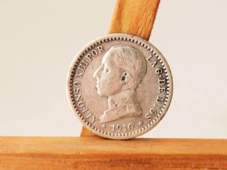 Moneda Plata 50 céntimos 1910 *1*0 Alfonso XIII