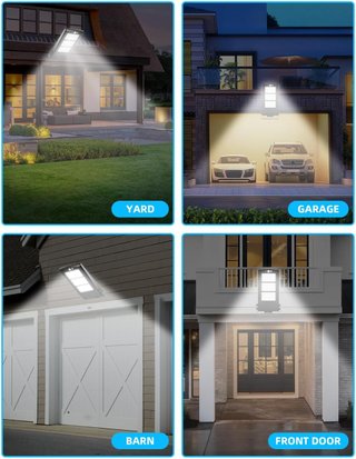 Lámpara Solar LED Exterior con Mando