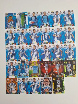 Lote de 29 cromos  Real Sociedad Adrenalyn 25-26