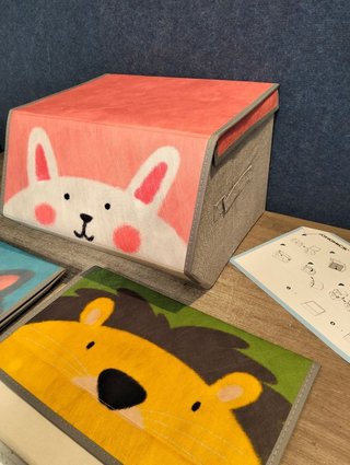 SONGMICS Caja Almacenaje Tela Infantil