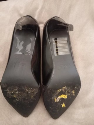 Zapatos de tacón negros extra confort.