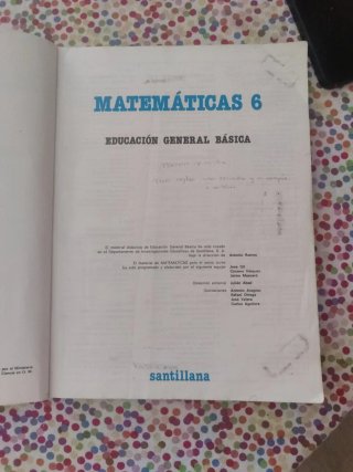 Matematicas, 6 EGB