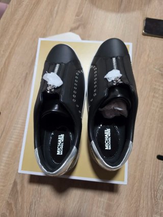 Zapatillas Michael Kors Mujer Negro/Plata