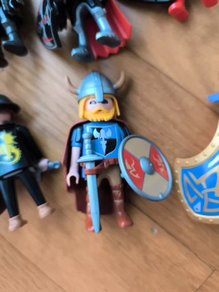 Playmobil Lote medieval: dragón, perro y figuras