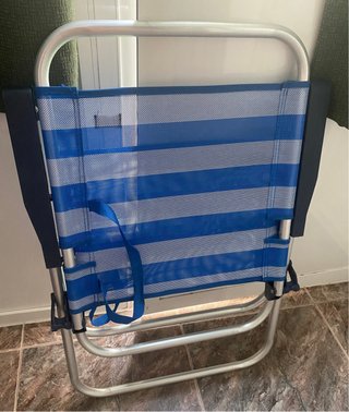 Silla Plegable Aktive Rayas Azul/Blanco