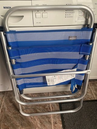 Silla Plegable Aktive Rayas Azul/Blanco
