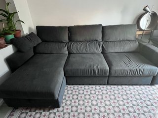 Sofá cama modular gris Ikea Ekilstuna