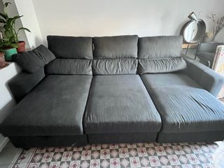 Sofá cama modular gris Ikea Ekilstuna