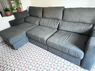 Sofá cama modular gris Ikea Ekilstuna