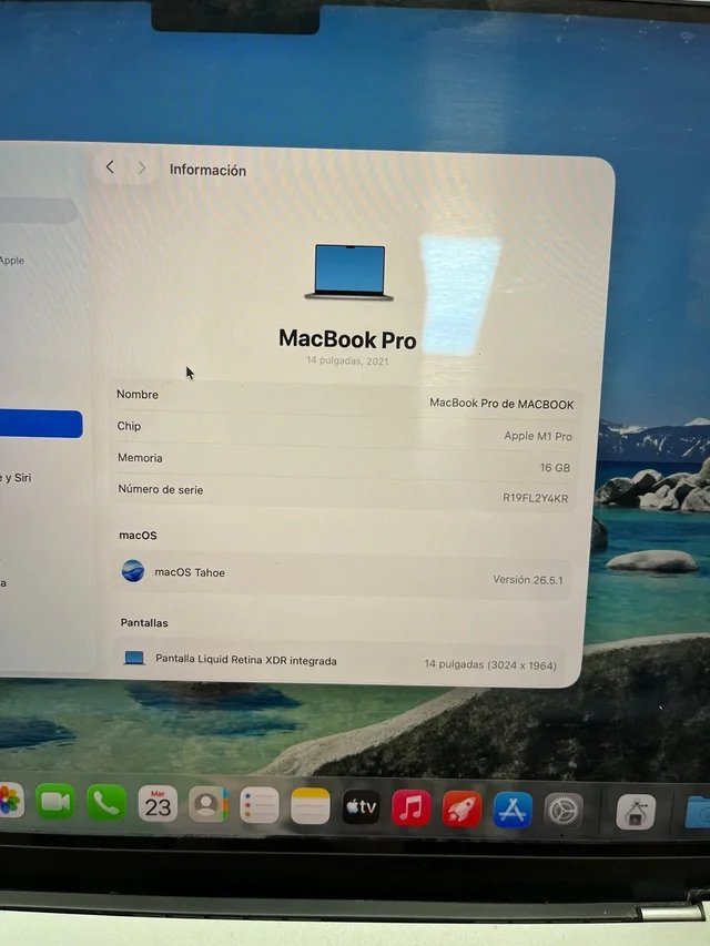 apple MacBook Pro m1 pro Plata#L2Y4KR